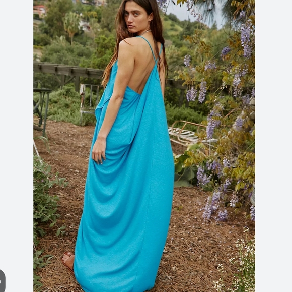 **1 Large Left**Free People Positano Draped Maxi Dress - Picture 16 of 16